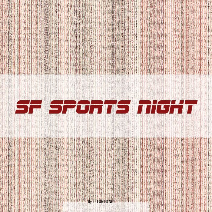 SF Sports Night example